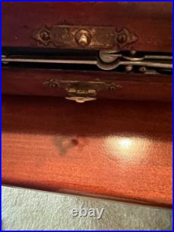 Antique Flute With Wooden Case, C. Fischer, New York