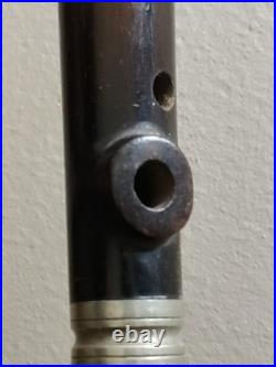 Antique Georg Walther GEWA Fife Flute 15 Darkwood Adorf Vogtland Germany