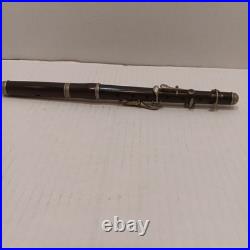 Antique H. F. NASH MEYER 6 Key 6 Hole Wood Piccolo / Flute HANOVER GERMANY 1800's