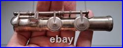 Antique Handmade Djalma Julliot Brevete French Silvered Flute