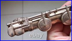 Antique Handmade Djalma Julliot Brevete French Silvered Flute