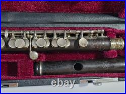 Antique Haynes USQMC Db Grenadilla Wood Piccolo Sterling Keys 1918 & Case As-Is