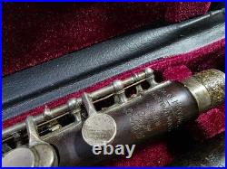 Antique Haynes USQMC Db Grenadilla Wood Piccolo Sterling Keys 1918 & Case As-Is