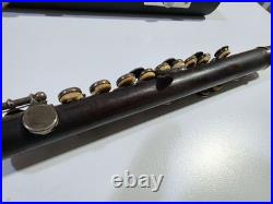 Antique Haynes USQMC Db Grenadilla Wood Piccolo Sterling Keys 1918 & Case As-Is