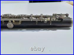 Antique Haynes USQMC Db Grenadilla Wood Piccolo Sterling Keys 1918 & Case As-Is