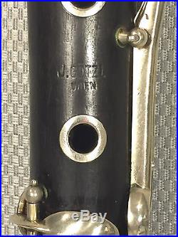 Antique J Gotzl Wien Wooden Flute / Piccolo Combinaton in Case Austria