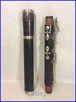 Antique J Gotzl Wien Wooden Flute / Piccolo Combinaton in Case Austria