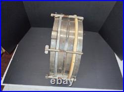 Antique Ludwig Leedy Piccolo nickel snare drum 4 1/2 x 13 inches