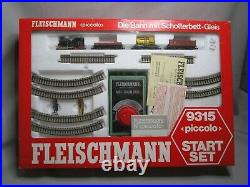 Aq936 Fleischmann N Coffret Piccolo Locomotive Wagons Rails Ref 9315 Bon Etat