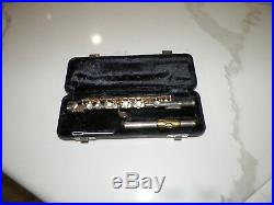 Armstrong 210 Sterling Silver Piccolo Gold Plated Mouth Piece With Case