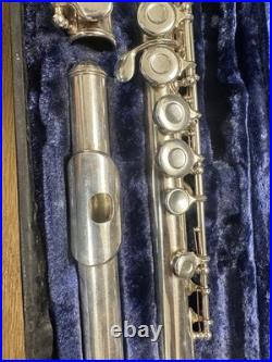 Armstrong #91 Closed Hole Sterling Flute+Piccolo, Fresh Service+Some New Pads
