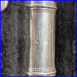 Armstrong Flute Model 104 Silver Plated Body with Solid Silver PCR Headjoint
