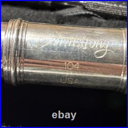 Armstrong Flute Model 104 Silver Plated Body with Solid Silver PCR Headjoint