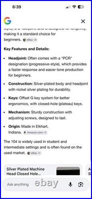 Armstrong Flute Model 104 Silver Plated Body with Solid Silver PCR Headjoint