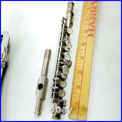 Armstrong Model 290 Sterling Silver Piccolo Flute #46189 Vintage 70s Elkart +