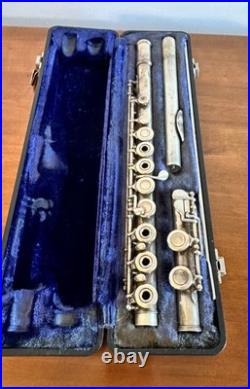Armstrong Sterling Silver Flute Wind Instrument With Case