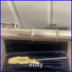 Artley 18-0 Flute 427170 Nogales Ariz Silver Tone with Case Free Shipping