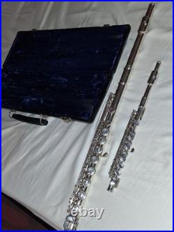 Artley 5-0 Open Hole Flute Silver Headjoint with Piccolo Combo Case Artley 5-0 Open Hole Flute Silver Headjoint with Piccolo Combo Case
