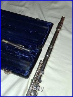 Artley 5-0 Open Hole Flute Silver Headjoint with Piccolo Combo Case