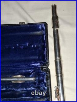 Artley 5-0 Open Hole Flute Silver Headjoint with Piccolo Combo Case