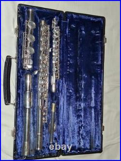 Artley 5-0 Open Hole Flute Silver Headjoint with Piccolo Combo Case Artley 5-0 Open Hole Flute Silver Headjoint with Piccolo Combo Case