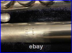 Artley Model 4-0 Opened Hole Flute-Solid Silver With 15P Piccolo & Case