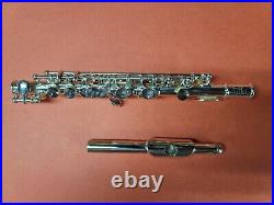 Artley Piccolo Silver With Hard Velvet Lined Case Elkhart, Indiana