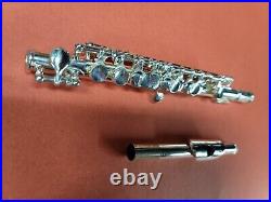 Artley Piccolo Silver With Hard Velvet Lined Case Elkhart, Indiana