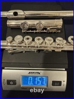 Artley Solid Sterling Silver Flute Vintage Open Hole, 8-0, 15.7 Ounces