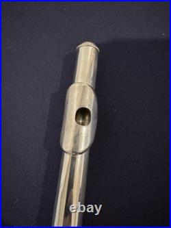 Artley Solid Sterling Silver Flute Vintage Open Hole, 8-0, 15.7 Ounces