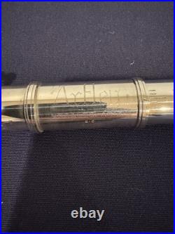 Artley Solid Sterling Silver Flute Vintage Open Hole, 8-0, 15.7 Ounces