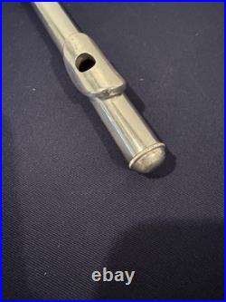 Artley Solid Sterling Silver Flute Vintage Open Hole, 8-0, 15.7 Ounces