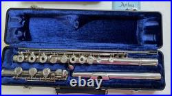 Artley sterling silver Open Hole flute 108 0 & Sterling picolo With Cases