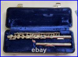 Artley sterling silver Open Hole flute 108 0 & Sterling picolo With Cases
