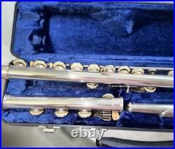Artley sterling silver Open Hole flute 108 0 & Sterling picolo With Cases