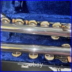 Artley sterling silver Open Hole flute 108 0 & Sterling picolo With Cases
