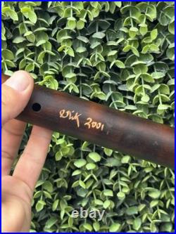 BEAUTIFUL VINTAGE BAMBOO B5 Alto Flute Erik USA 2001 With Mouth Cover And Case