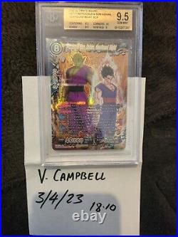 BGS 9.5 Ultimate Squad Piccolo & Son Gohan, Newfound Might Bt17-148 SCR