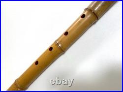 Bamboo Shakuhachi 5 Hole Flute Approximately 52cm Traditional Japanese