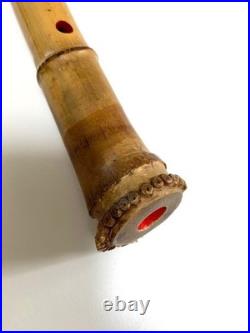 Bamboo Shakuhachi 5 Hole Flute Approximately 52cm Traditional Japanese