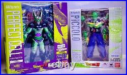 Bandai Lot Of 2 S. H. Figures Dragon Ball Z Perfect Cell New & Piccolo Pre-Owned