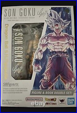 Bandai S. H. Figuarts Dragon Ball SON GOKU ULTRA INSTINCT TOYOTAROU with Book & Box
