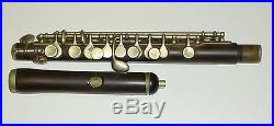 Beautiful Antique Unmarked Full Boehm Piccolo / Flute
