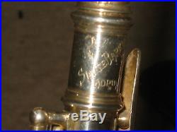 Beautiful, old piccolo flute Sante Barzan Adria Boehm system in orginal case