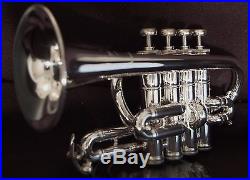 Benge Piccolo Trumpet Bb/A 2 Mouthpipes Original Case Resno Tempered Bell