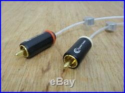 CRYSTAL CABLE PICCOLO 1.0m RCA cable Good condition Free Shipping d758