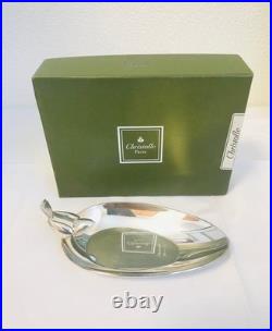 Christofle Silverplated Bird Piccolo Coupelle Tray Vintage Used From Japan