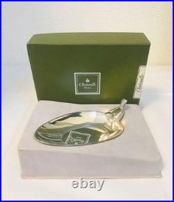 Christofle Silverplated Bird Piccolo Coupelle Tray Vintage Used From Japan