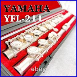 (Cleaned) Yamaha Flute YFL-211 with Hard Case Very Good Condition From Japan (Cleaned) Yamaha Flute YFL-211 with Hard Case Very Good Condition From Japan