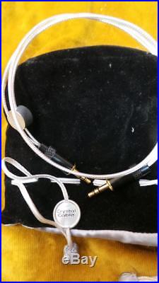 Crystal cable piccolo silver headphone cable minijack